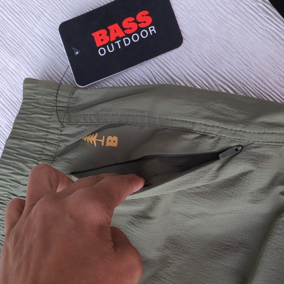 Bass Outdoor Men's Olive Green Cargo Jogger Pants XL - Picture 14 of 16